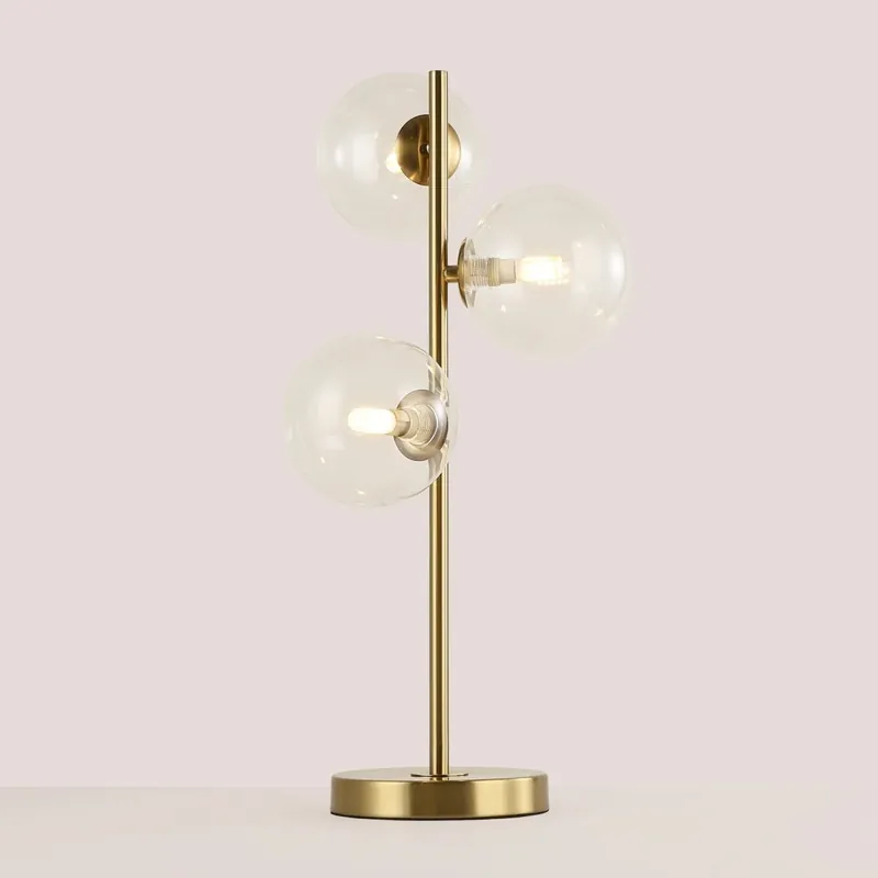 Favorito De Clientes Lámpara de mesa con esferas de cristal "COMI" - 3 x G9 Dorado