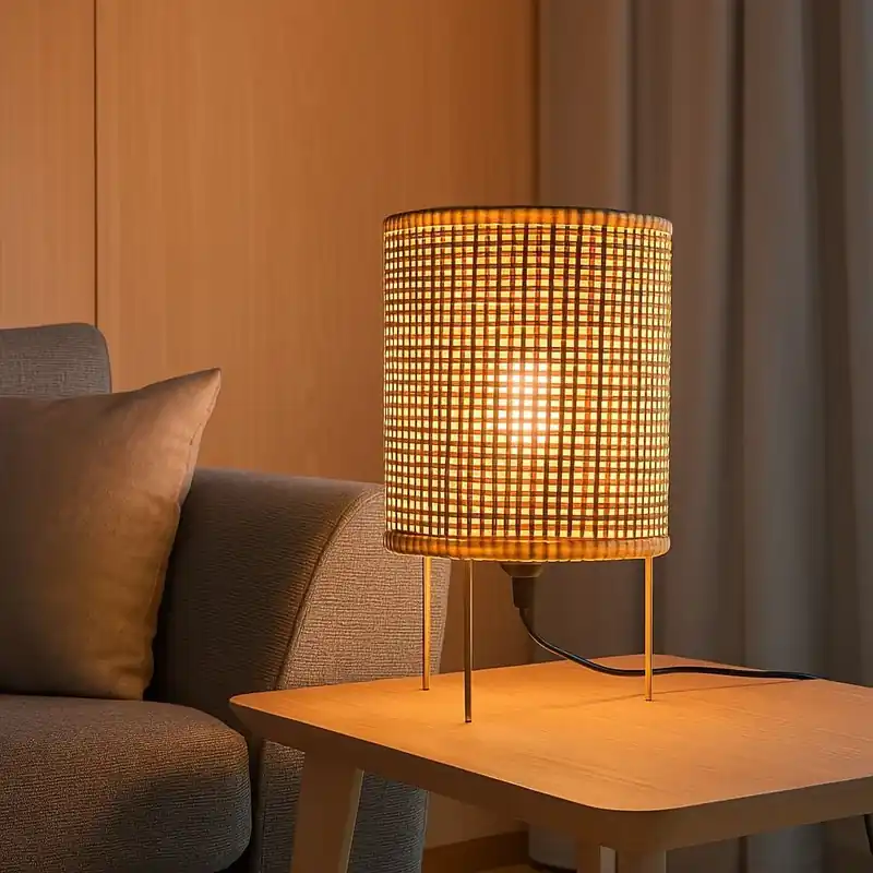 Imprescindible (Must-Have) Lámpara de mesa de mimbre "JORN" - E27