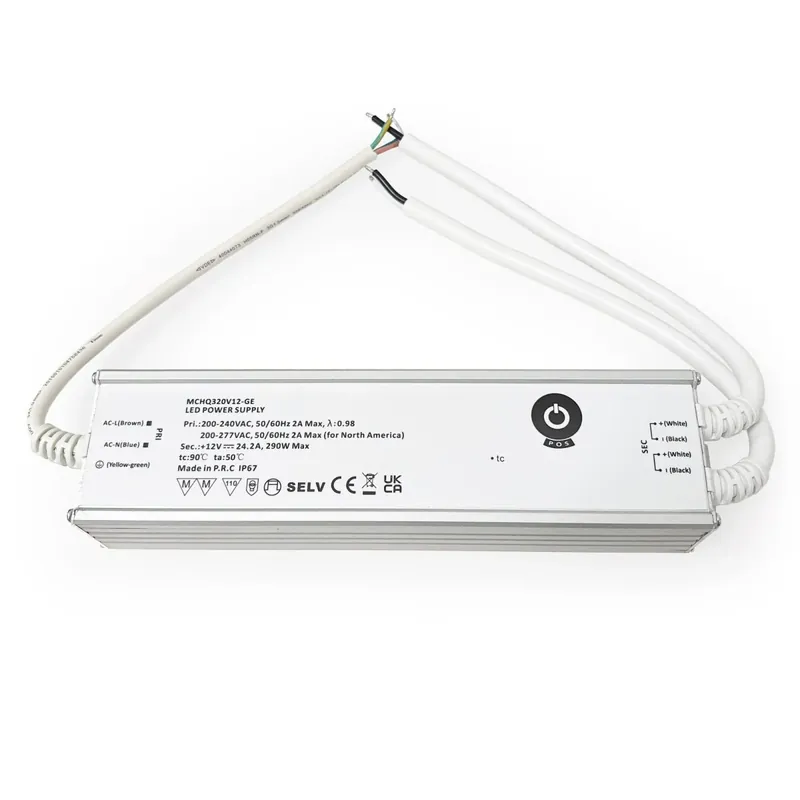 Certificado Fuente de alimentación - 12V - 290W - 24.2A - IP67