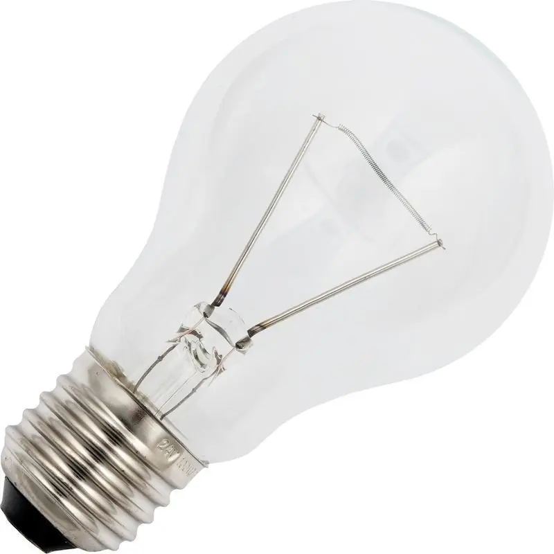 Bombilla | Casquillo grande E27 | Lámpara estándar | Transparente | 60mm | 25W | 12V Barato