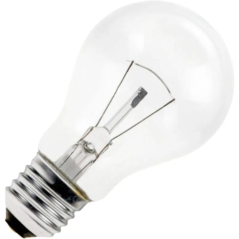 A Buen Precio Lámpara incandescente | Casquillo grande E27 | Lámpara estándar | Transparente | 55mm | 15W