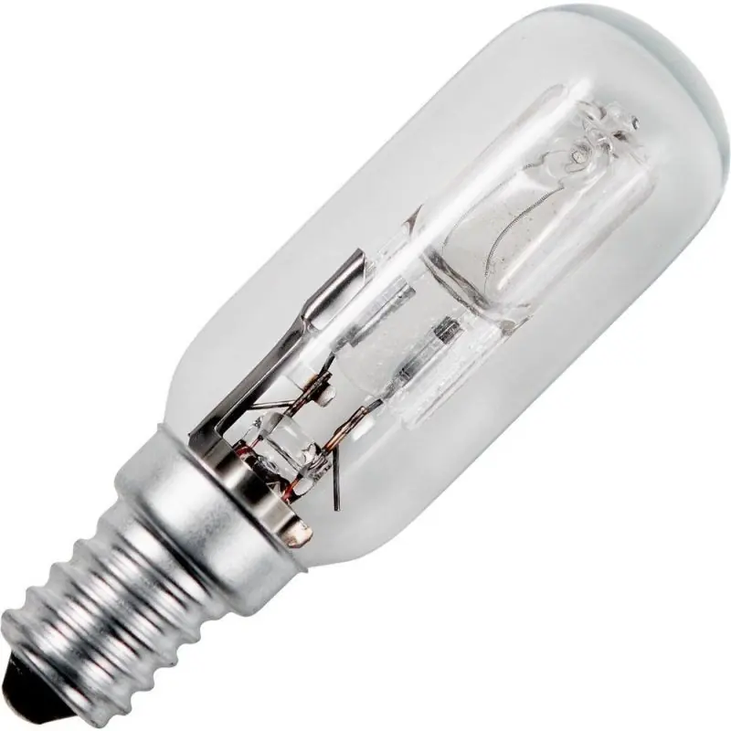 SPL | Pequeña casquillo E14 | Lámpara de tubo | Transparente | 25mm | 28W Marca Reconocida