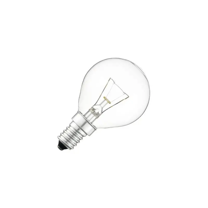 Lámpara incandescente | Pequeña casquillo E14 | Lámpara de bola | Transparente | 45mm | 40W Solo Hoy