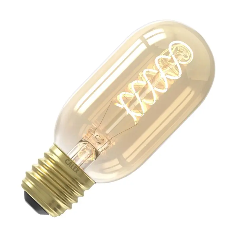 Calex | Filamento LED | Casquillo grande E27 | T45 | Tubo | Oro | 3.8W Bestseller