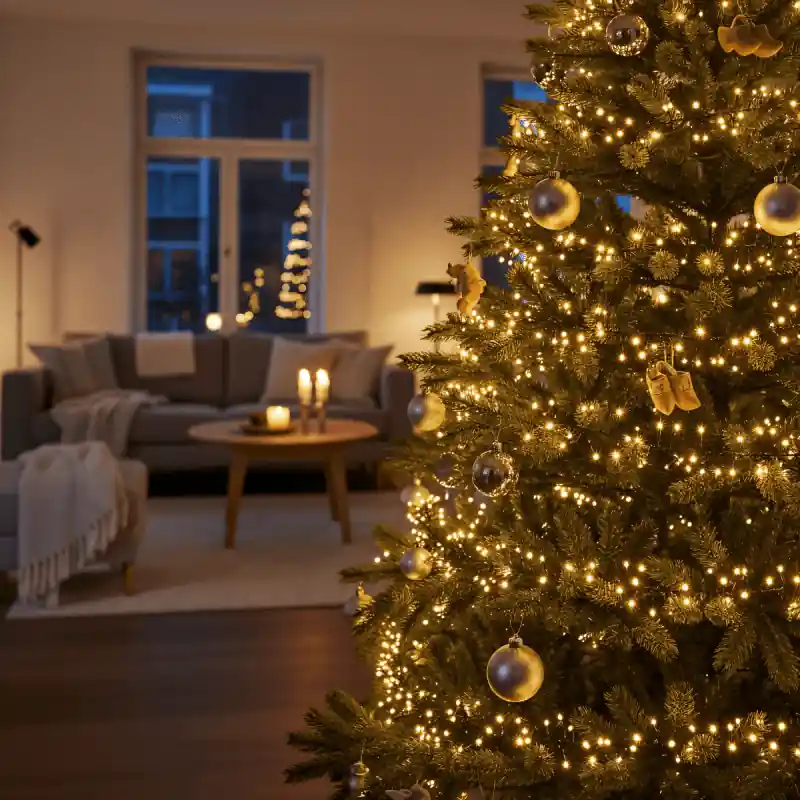 Lighto | Luces de Navidad | Luces del árbol de Navidad | 8-Funciones | 576 luces LED | 5,7 metros de cable Precio Reducido