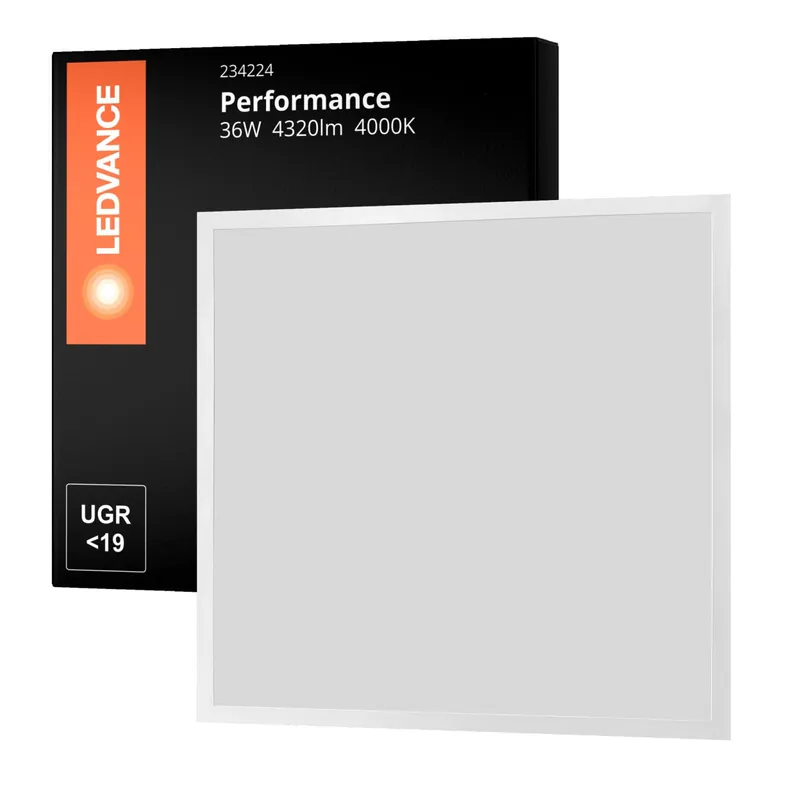 Stock Limitado Ledvance Panel LED Performance High Output 36W 4320lm - 840 Blanco Frio | 60x60cm - UGR <19