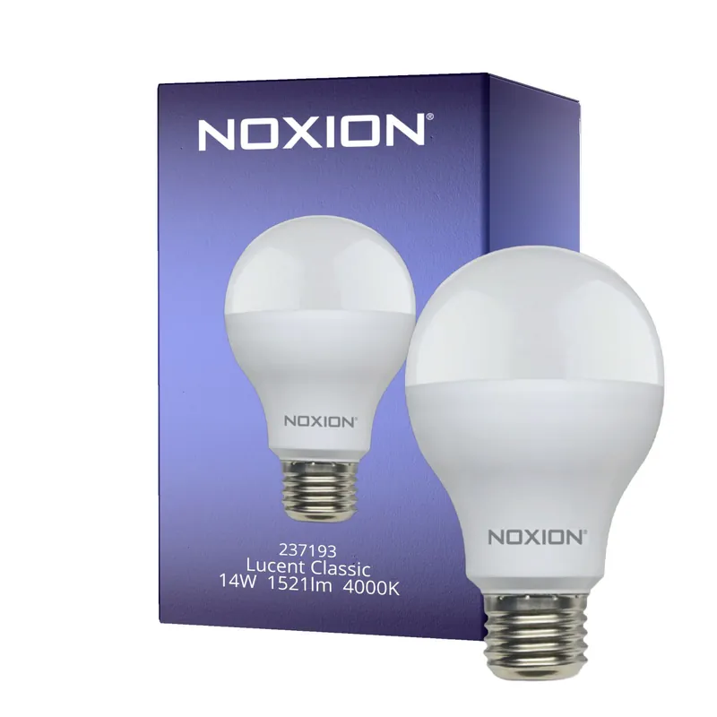 Precio Bajo Noxion Lucent Classic LED E27 Pera Mate 14W 1521lm - 840 Blanco Frio | Reemplazo 100W