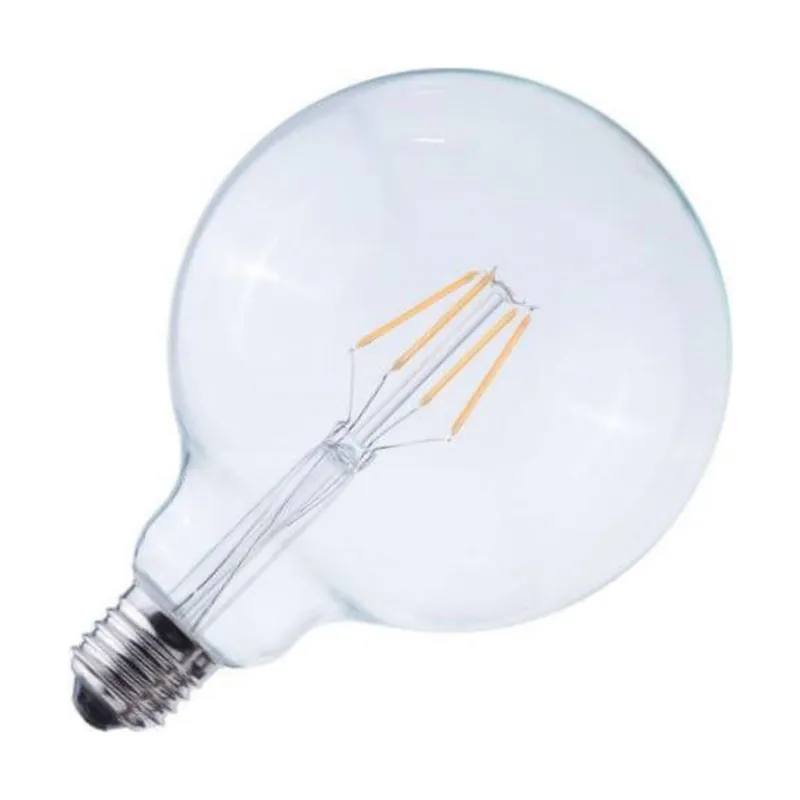 Descuento Global lux LED E27 Globe con Filamento Clara 125mm 4W 480lm - 822 Luz muy Cálida | Regulable - Reemplazo 40W