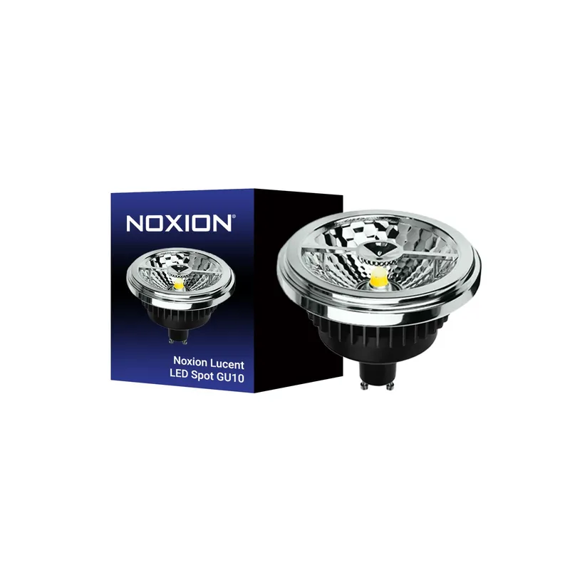 Noxion Lucent Foco LED GU10 AR111 12W 620lm 40D - 930 Luz Cálida | Mejor reproducción de color - Regulable - Reemplazo 50W Oferta De Temporada