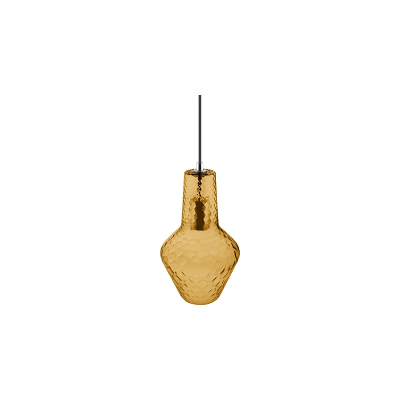 Envío Exprés Ledvance Vintage 1906 Colgante de luz E27 | vidrio Carved Naranja