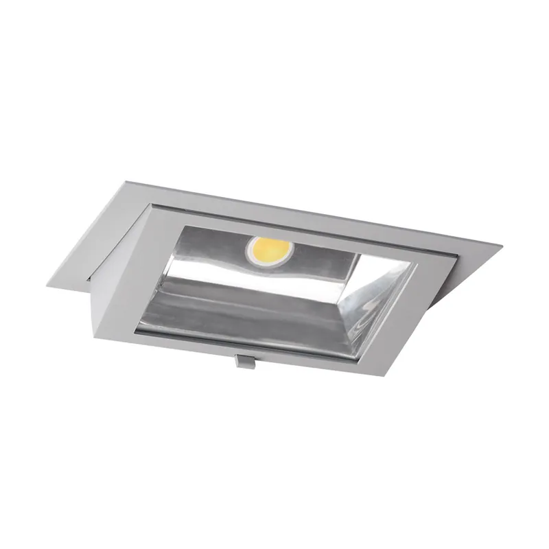 Liquidación Downlight LED Wallwasher Wally Maxi Gris 46W 6400lm 70x75D - 840 Blanco Frio - 238x145mm
