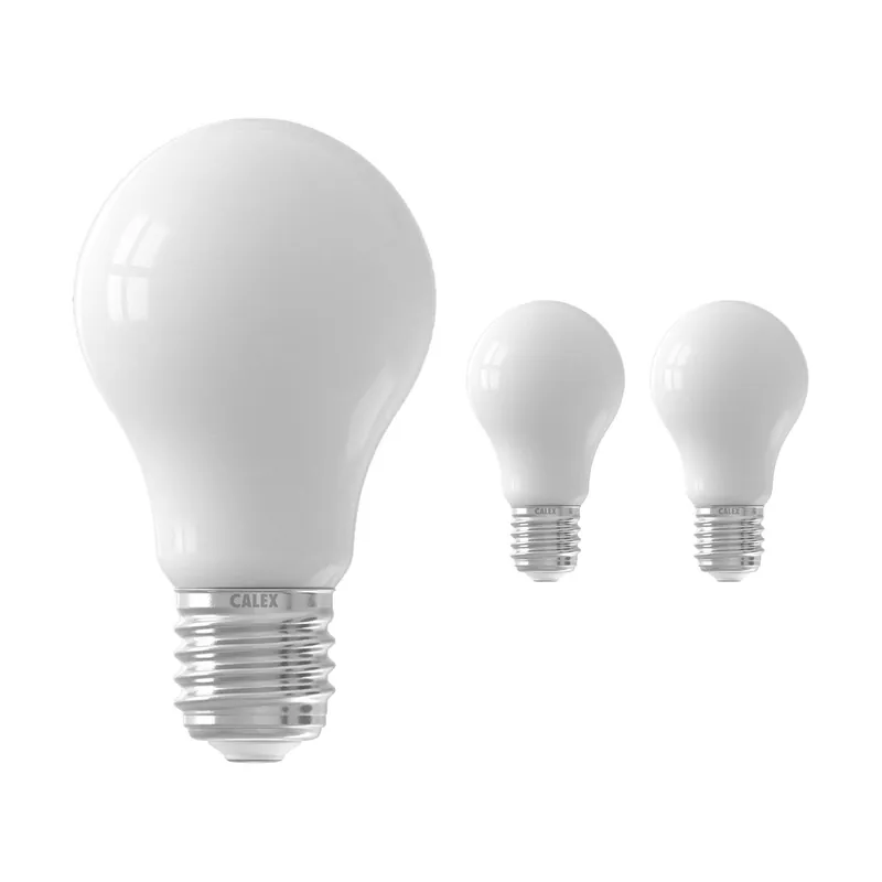 Bestseller Multipack 3x Calex Smart Tuya Wifi E27 Pera 7W 806lm - 822-840 Ajustable Blanco | Regulable - Reemplazo 60W