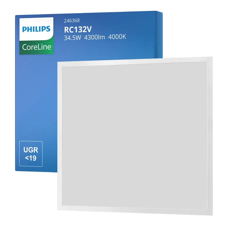 Philips Panel LED CoreLine RC132V 34,5W 4300lm - 840 Blanco Frio | 60x60cm - UGR <19 - Interact Regulable Gran Oferta