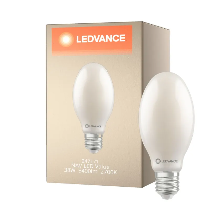 Ledvance LED Bulbo HQL LED FIL V E40 38W 5400lm - 827 Luz muy Cálida | Reemplazo 125W Precio De Fábrica