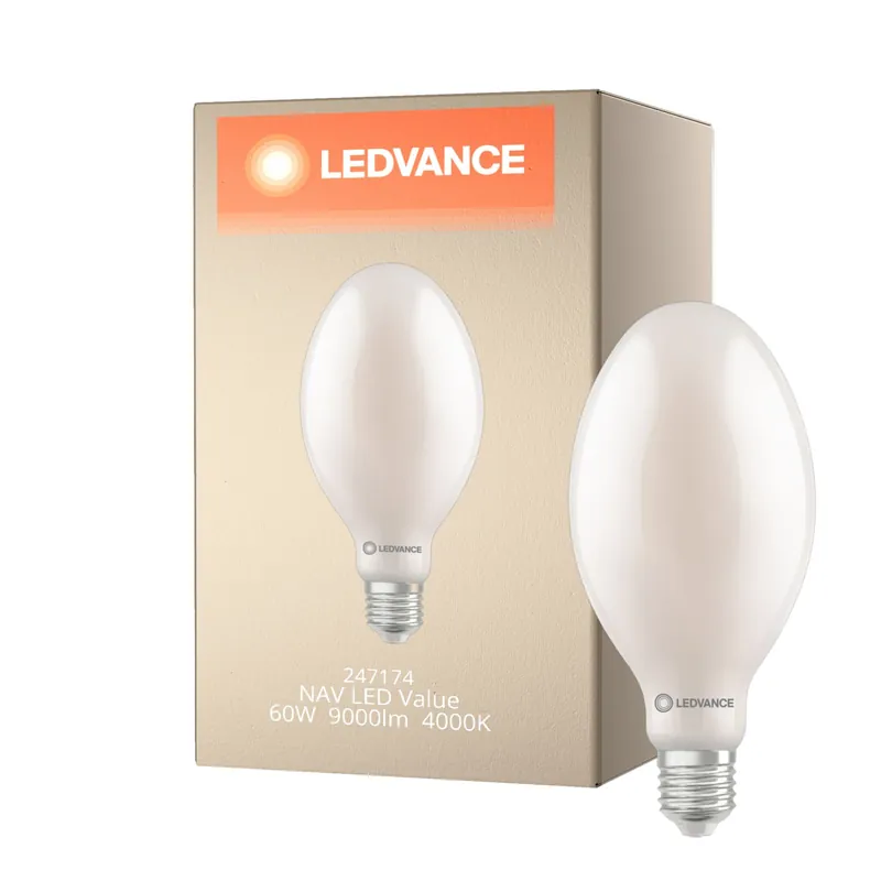Solo Hoy Ledvance LED Bulbo HQL LED FIL V E40 60W 9000lm - 840 Blanco Frio | Reemplazo 125W