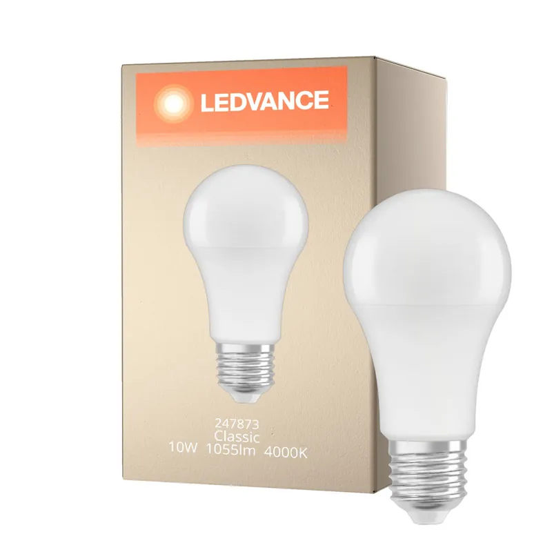 Ledvance Classic LED E27 Pera Mate 10W 1055lm - 840 Blanco Frio | Reemplazo 75W Precio Bajo