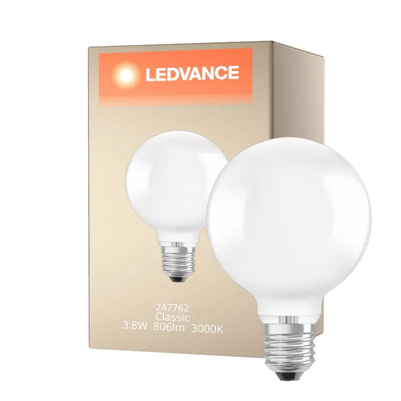 Gran Oferta Ledvance Globe LED E27 con Filamento Mate 3.8W 806lm - 830 Luz Cálida | Reemplazo 60W