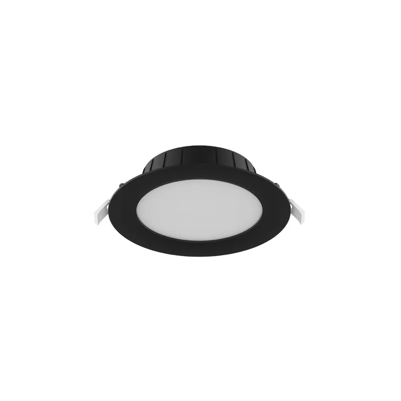Certificado Noxion Downlight LED Hera Plano Empotrado Negro 15W 1500lm 80D - 827-830-840 CCT | 168mm - Recorte 144mm