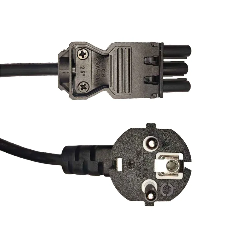 Noxion GST-Compatible Cable de alimentación - Hembra + Schuko Europlug - Negro 1.5m - 3 pole 0.75mm2 Precio De Oferta