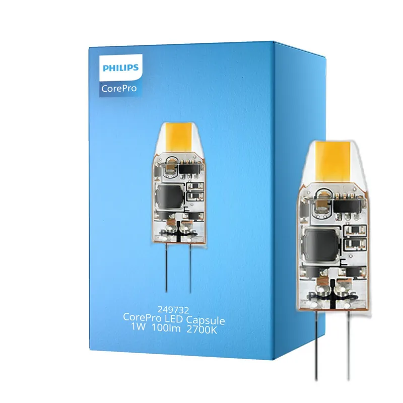 Philips LED Capsule CorePro G4 Clara 1W 100lm - 827 Luz Muy Cálida | Reemplazo 10W Última Versión