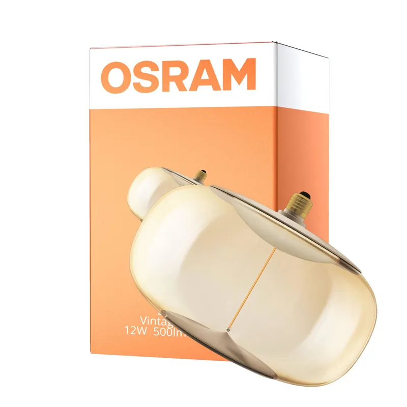 Últimas Unidades Osram Vintage 1906 LED E27 Special Con Filamento Smoke 12W 500lm - 818 Luz Muy Cálida | Regulable - Reemplazo 40W