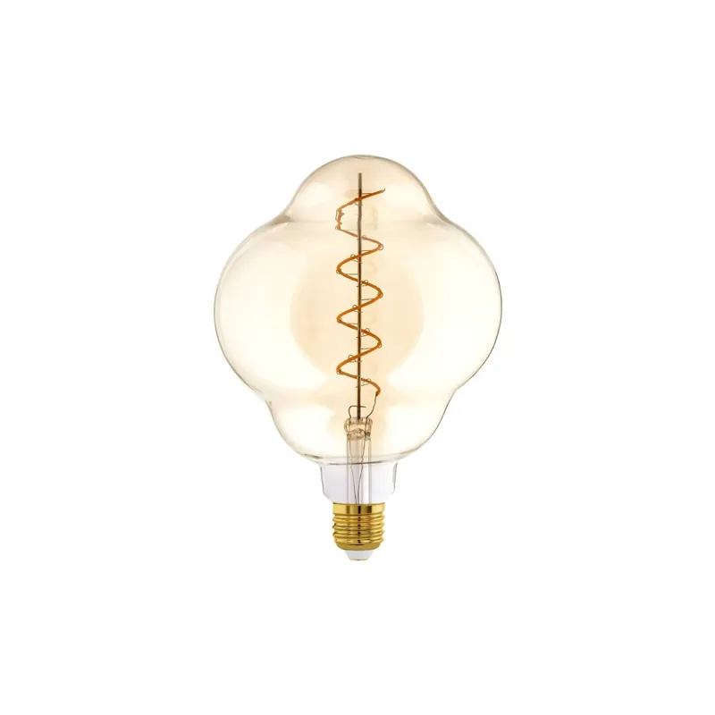 Certificado Eglo LED Special E27 Con Filamento Ámbar 4W 200lm - 820 Luz Muy Cálida | Regulable - Reemplazo 25W