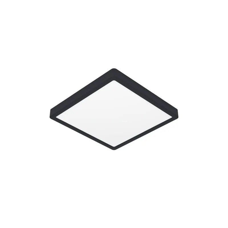 A Buen Precio Eglo Luz de techo Iluminación de baño Fueva 6 Plástico Negro 13W 2100lm - 827-840-865 CCT