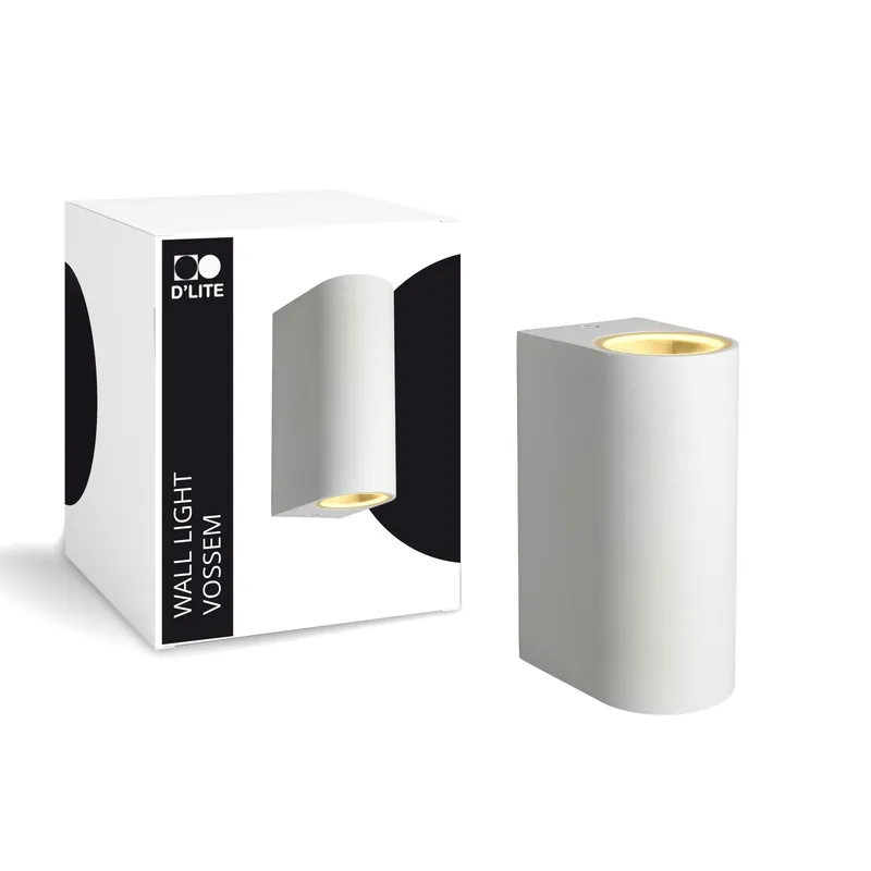 D'Lite Luz De Pared Vossem Blanco Up & Down | IP56 - Apta Para 2x GU10 Ordenar Ahora Mismo