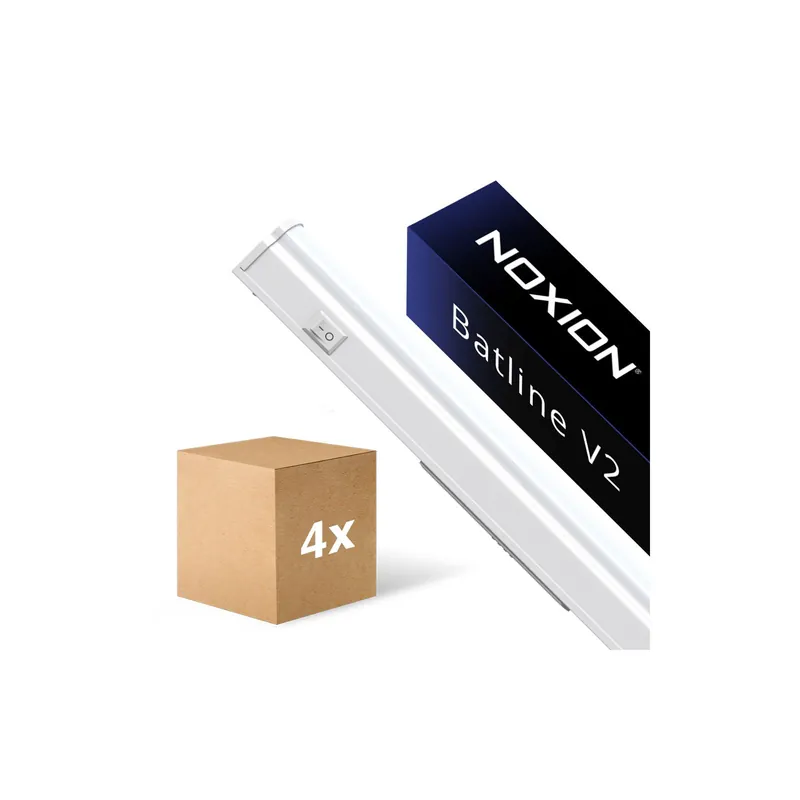 Multipack 4x Noxion Pantalla LED Batline V2.0 15W 2020lm - 830-865 CCT | 120cm Gran Oferta