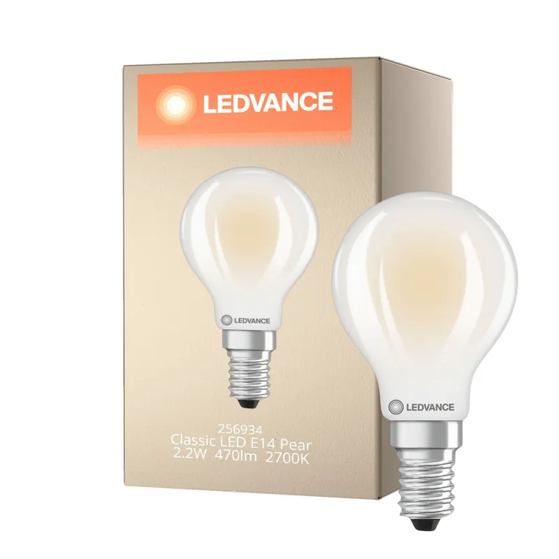 Descuento Ledvance Classic LED E14 Pera Mate 2.2W 470lm - 827 Luz Muy Cálida | Reemplazo 40W