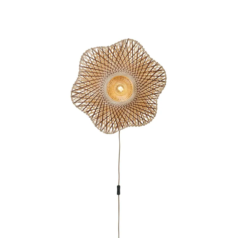 Comprar En Línea Good&Mojo Luz De Pared Madura Bambú Marrón M | Apta para 1x E27
