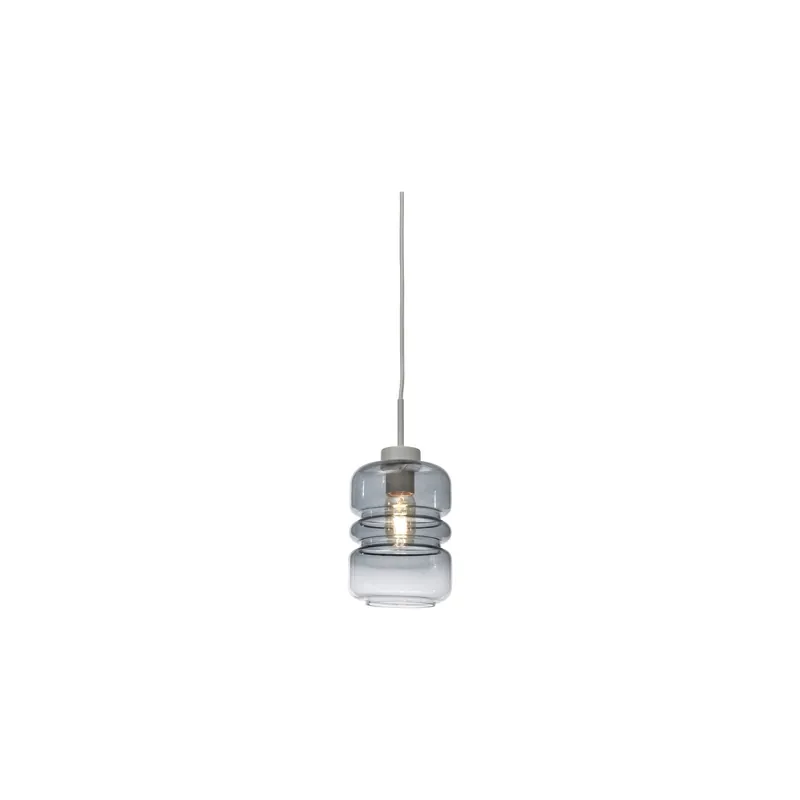 It's about RoMi Colgante De Luz Verona Vidrio Gris | Apta para 1x E27 A Buen Precio