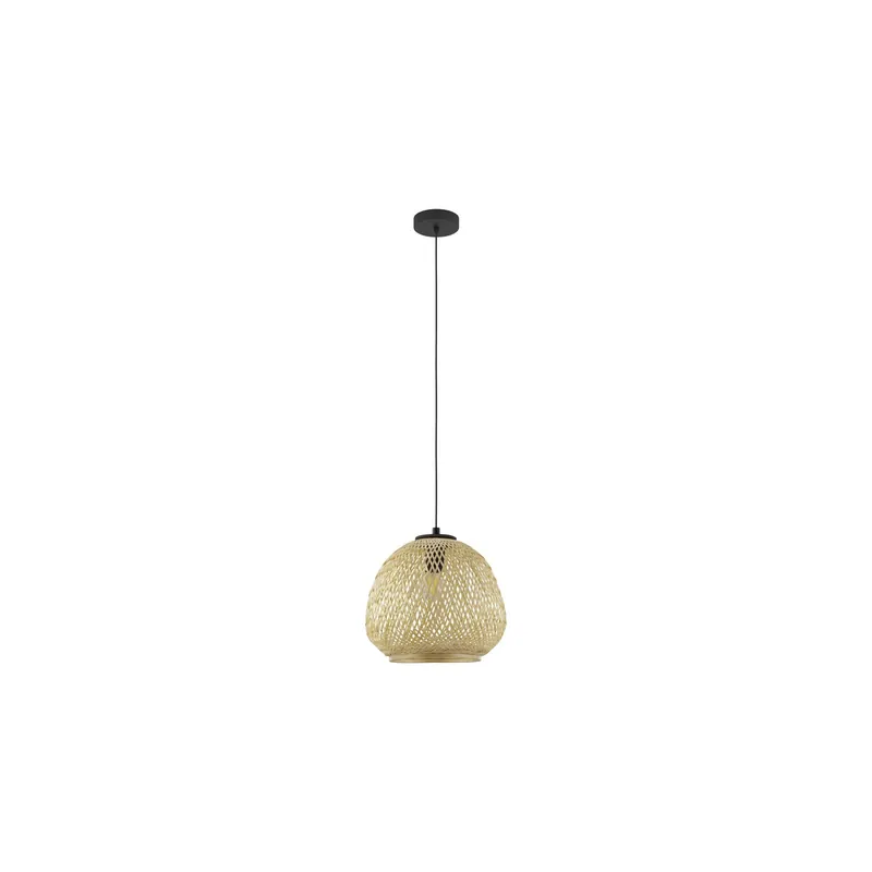 Eglo Colgante De Luz Dembleby Acero Negro | IP20 - Apta para 1x E27 Súper Precio
