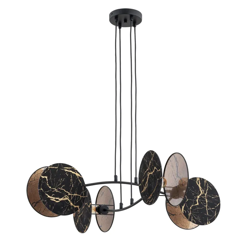Oferta Flash Emibig Colgante De Luz Motif Acero Negro | Apta para 4x E27 - Max 15W