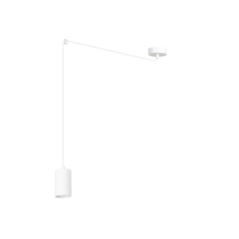 Envío Inmediato Emibig Colgante De Luz Traker Acero Blanco | Apta para 1x GU10 - Max 10W