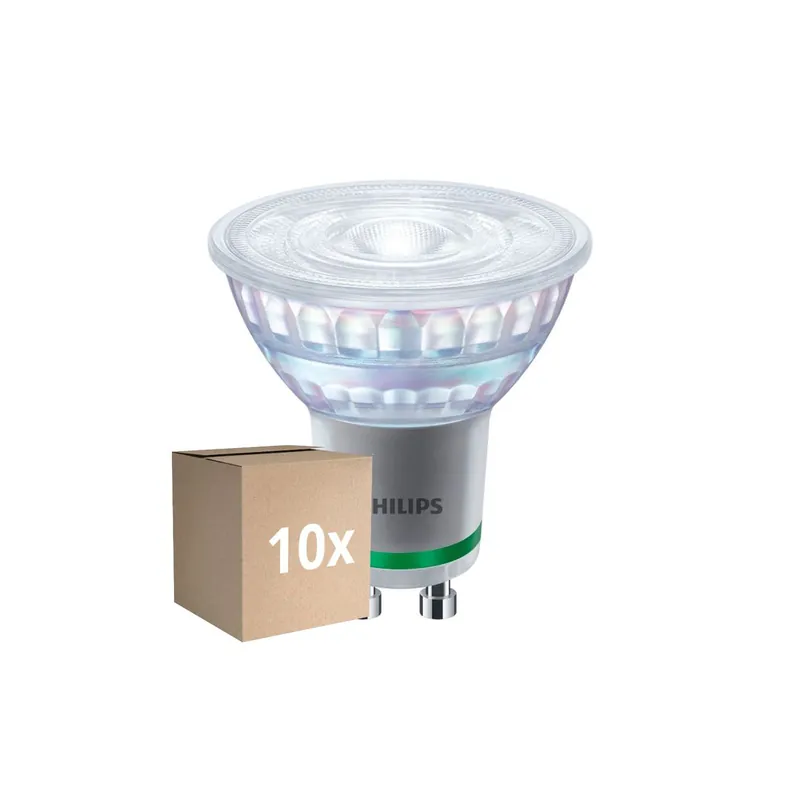 No Te Lo Pierdas Multipack 10x Philips MASTER LED Foco Classic GU10 PAR16 2.1W 375lm 36D - 830 Luz Cálida | Reemplazo 50W
