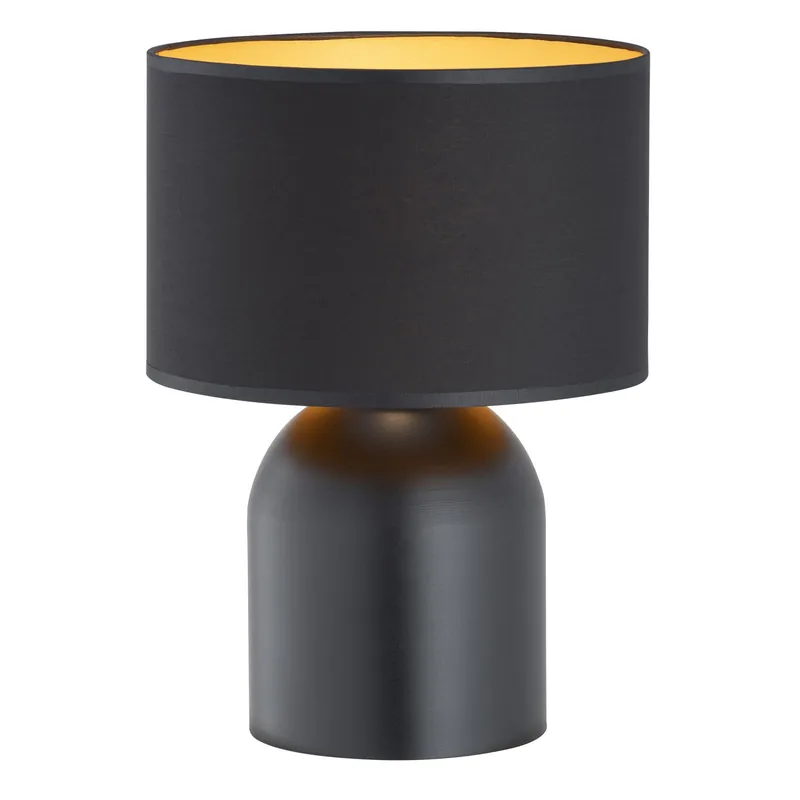 Emibig Lámpara De Mesa Aspen Acero Negro | Apta para 1x E27 - Max 15W Promoción