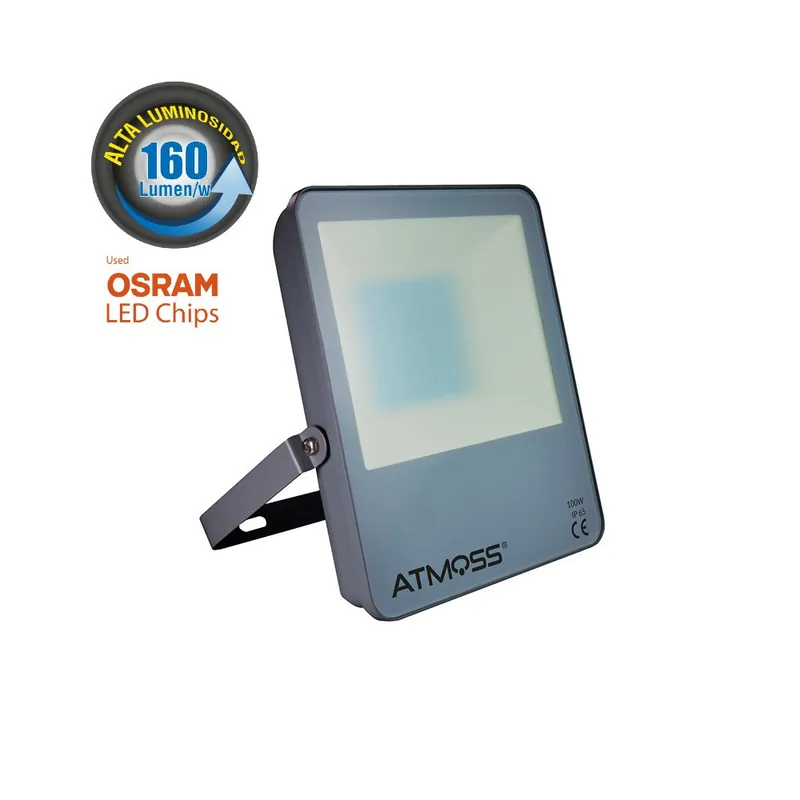 Precio De Oferta ATMOSS Proyector exterior LED 100W 16000lm 5000K