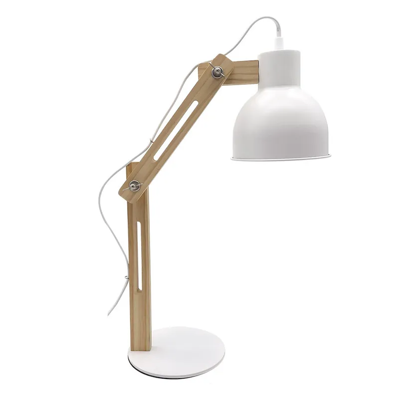 FABRILAMP BAPTISTA FLEXO BLANCO Y MADERA Oferta Especial