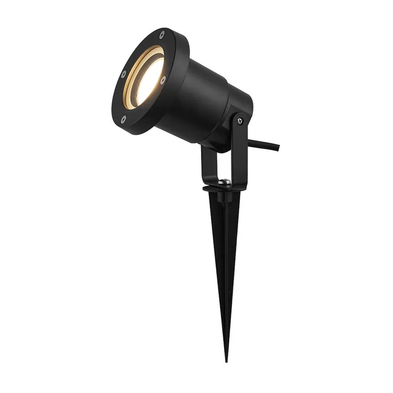 Liquidación FABRILAMP PINCHO CLAVOS GU10 NEGRO IP65