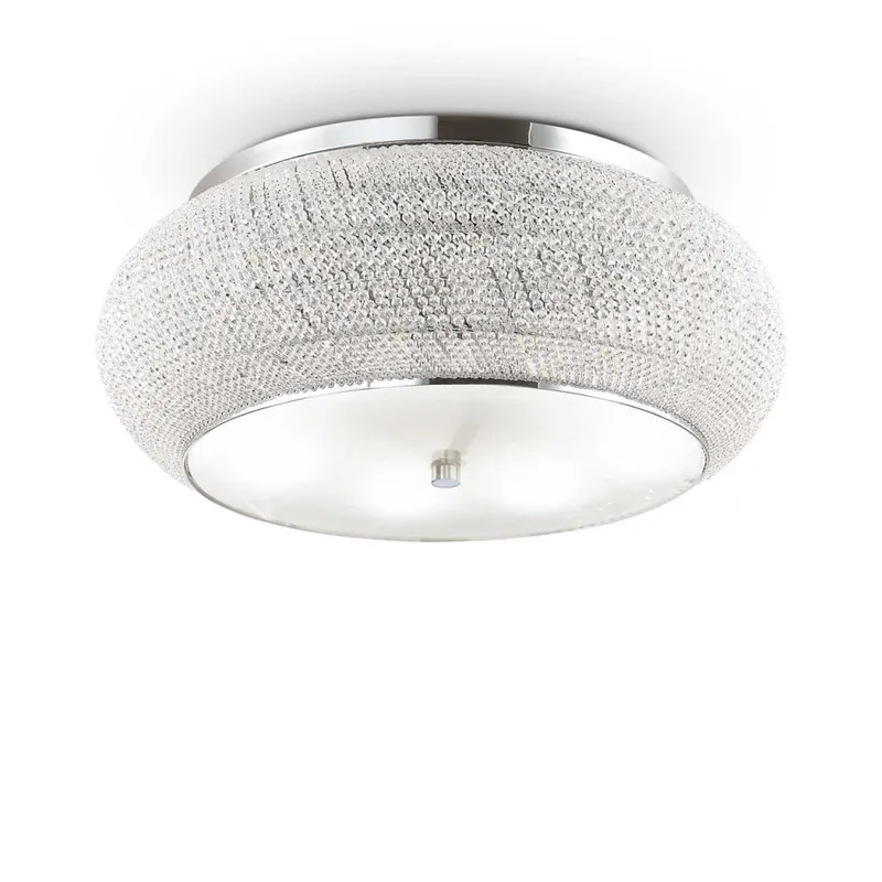 Promoción Exclusiva IDEAL LUX PASHÀ PL14 PLAFÓN CROMO