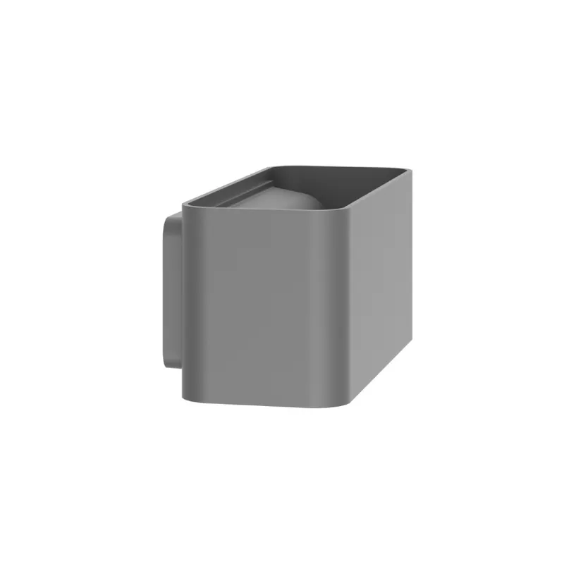 Garantía De Devolución De Dinero IBERLAMP ZEROUNO Rectangular Aplique Antracita