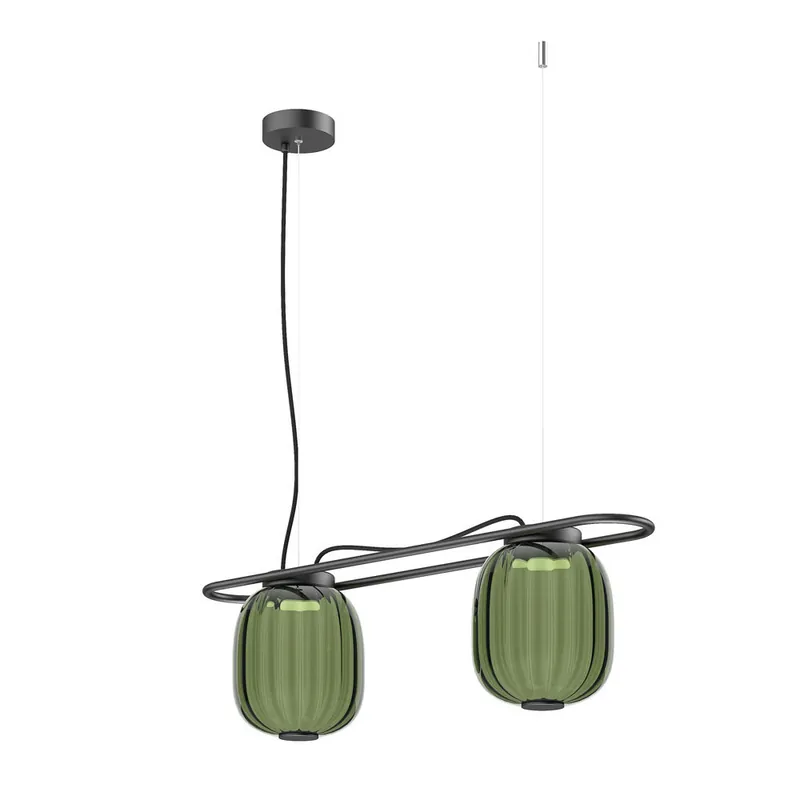 EXO LIGHTING KRISTA 2L Colgante Verde Liquidación