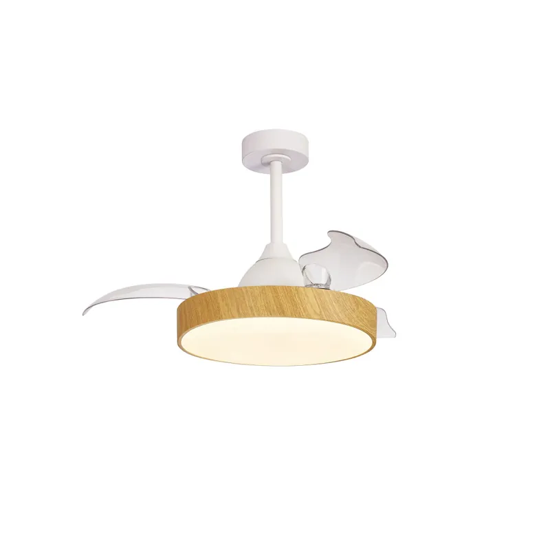 Precio Bajo MANTRA ALASKA Mini Plafón Ventilador Blanco-Madera