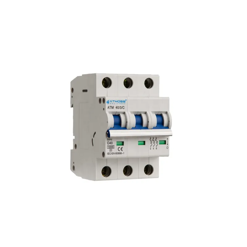 Entrega Rápida ATMOSS INTERRUPTOR MAGNETOTERMICO 40A 3P 10KA CURVA D