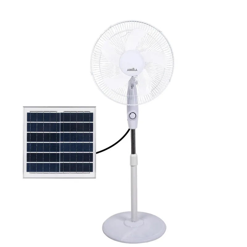 FABRILAMP FRONTERA Ventilador Solar De Pie Blanco Pago Seguro