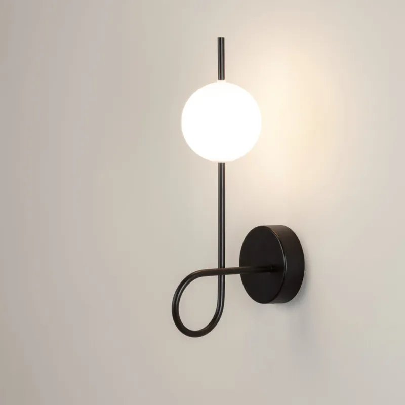ESTILUZ LOOP Aplique de Pared Negro Mate Oferta Limitada