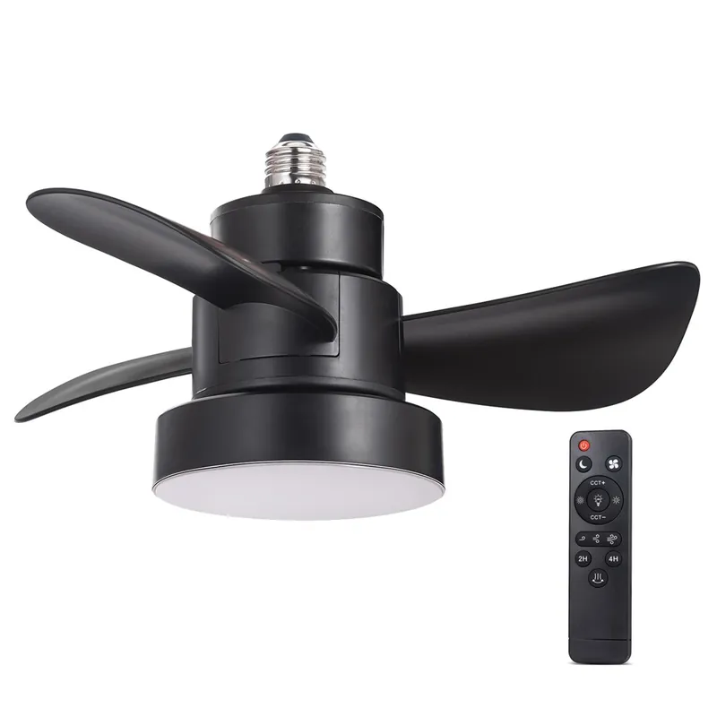 Imprescindible (Must-Have) Ventilateur LED E27 Bebu Noir CCT Dim (15W)
