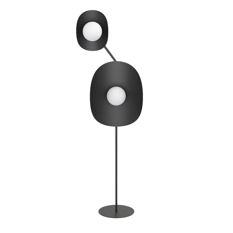 Lampe sur pied Tandem noire (4 lumières) Envío Exprés