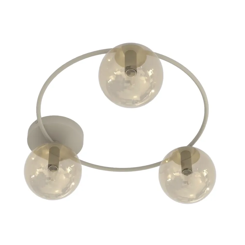 Promoción Exclusiva Lampe de plafond Buga Moka Ambre (3 lumières)